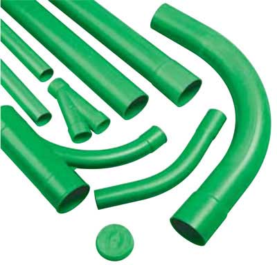 49mm ID, 54mm OD PVC Cable TV Duct (Green)